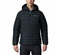 Columbia Powder Lite Hooded Jacket, Piumino Con Cappuccio Uomo, Nero, XXL