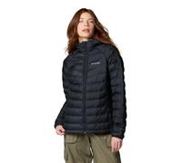 Giacca columbia powder lite ii da donna con cappuccio nero