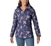 Columbia Powder Pass Hooded Jacket, Chaqueta acolchada con capucha Donna, Nocturnal Tiger Lilies Print,