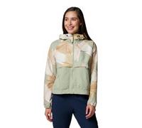 Columbia Printed Windbreaker Giacca a Vento con Stampa Spire Valley, Raggi Safari/Safari, S Donna