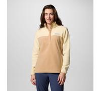 Columbia Women's Benton Springs Half Snap Pull Over 2, Fleece Pull Over, Canoe/Lemon Wash, XXL