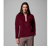 Pile Columbia Benton Springs Half Zip Snap Pull Over II rosso vino donna - XL
