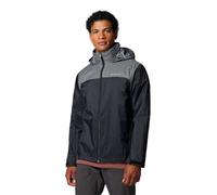 Columbia Rain Jacket Glennaker Lake II-Giacca Impermeabile, Black/City Grey, 2X Uomo