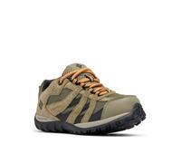 Columbia Redmond WP, Scarpe da trekking ed escursionismo impermeabili a vita bassa Unisex - bambini e ragazzi, Stone Green/Canyon Sun Toddler, 26 EU