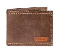 Columbia Portafoglio Passcase Bifold – Blocco RFID – Marrone scuro – Taglia unica Uomo