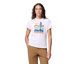 Columbia Ruby Springs Graphic Fitted SS, Una comoda t-shirt che si muove con te, Traspirante, elegante, Dal design pronto per l'avventura - da donna