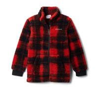 Columbia Rugged Ridge 2 Felpa Sherpa con stampa a zip intera, in pile Sherpa con cerniera intera, colore rosso vela sfumata, S