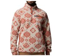 Columbia Rugged Ridge - Pile a mezza cerniera, da uomo, in pile, motivo a scacchi scuri/marrone teak, XL