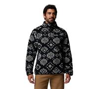 Columbia Rugged Ridge High Pile Mezza Zip Pull Over, Nero Check-Out/Nero, XXL