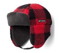 Columbia Rugged Ridge Sherpa Trapper Cappello Freddo, Giglio Rosso a Quadretti, L/XL Bambini e Ragazzi