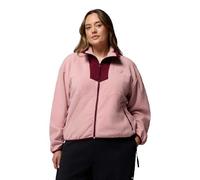 Columbia Sequoia Grove - Giacca in pile da donna con zip intera, colore rosa chiaro, rosso vino, S