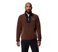 Columbia Sequoia Grove - Pile da uomo con mezza zip, colore: tabacco, nero, XXL