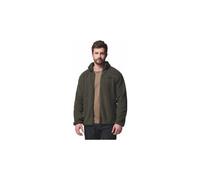 Columbia Giacca in pile da uomo Rugged Ridge a pelo lungo, cerniera intera, verde