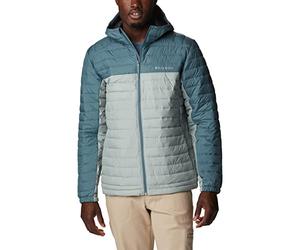 Columbia Silver Falls Hooded Jacket, Piumino Con Cappuccio, Uomo, Niagara/Metal, S