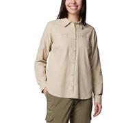 Columbia Silver Ridge 3.0 EUR Long Sleeve, Camisa de Manga Larga Donna, Ancient Fossil,