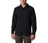 Columbia Silver Ridge Utility Lite - Camicia da Trekking a Maniche Lunghe, Taglia L, Colore: Nero