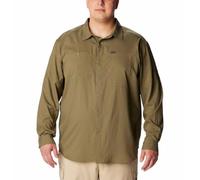 Columbia Silver Ridge Utility Lite Long Sleeve, Camicia Manica Lunga da Escursionismo Uomo (IT, Testo, S, Regular, Regular, Stone Green)