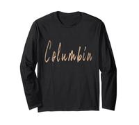 Columbia South Carolina Vintage Design Elegante Maglia a Manica