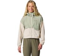 Columbia - Spire Valley Cropped Windbreaker - Spire Valley Cropped Windbreaker Safari, Dark Stone per Donne in Pelle - Taglia S - Beige