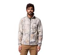 Columbia Steens Mountain Giacca da uomo con stampa, giacca in pile con zip intera, grigio città, Deschutestrees, S