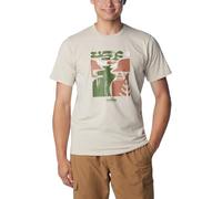 Columbia Sun Trek Short Sleeve Graphic Tee, Camiseta técnica de Manga Corta Uomo, Dark Stone, Simple Gorge,