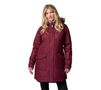 Columbia Suttle Mountain - Giacca invernale da donna, lunga, termica, color vinaccia, XL