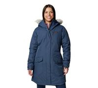 Columbia Suttle Mountain-Giacca Termica Lunga Invernale, Collegiate Blu Navy, M Donna