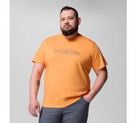 Columbia - T-shirt casual in cotone biologico con logo della stagione CSC™ - Taglia forte - Arancione - Taglia 4X - Uomo