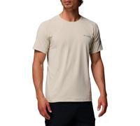 Columbia - T-shirt da escursionismo stretch e leggero - Diamond Peak Pro Short Sleeve Dark Stone per Uomo in Nylon - Taglia XL - Beige