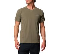 Columbia - T-shirt da escursionismo stretch e leggero - Diamond Peak Pro Short Sleeve Stone Green per Uomo in Nylon - Taglia XL - Verde