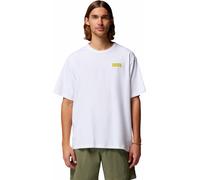 Columbia - T-shirt in cotone con protezione UV - CSC Heavyweight Iconic Tee White Repeated Peaks per Uomo in Cotone - Taglia S - Bianco