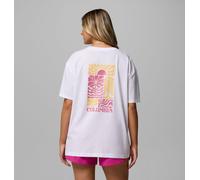 Columbia - T-shirt oversize stampata Rolling Bend™ - Bianco - Taglia M - Donna
