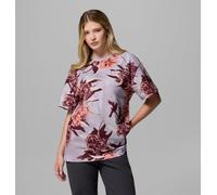Columbia Sequoia Grove Printed Tee, Colletto a coste, Protezione UPF 30, Dichiarazione audace - da donna