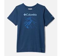 Columbia T-Shirt Tech Trail Collegiate Navy Heather/Ridge Line Life da Ragazzo XL Blu