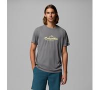 T-shirt Columbia Zero Rules Light Graphic Crew grigio fumo a manica corta - S