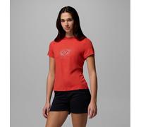 Columbia - T-shirt tecnica stampata Parsons Point™ - Rosso - Taglia S - Donna