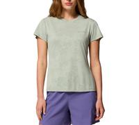 Columbia - T-shirt tecnico e leggero da escursionismo - Bluebird Canyon II SS Crew Safari Florage Jacquard per Donne - Taglia XL - Verde