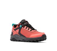Columbia Trailstorm Ascend WP, Scarpe da trekking basse Donna, Red Coral/Bright Aqua , 38.5 EU