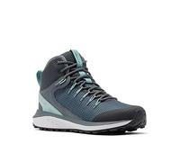 Columbia Trailstorm Mid Waterproof Scarponi Da Trekking Alta impermeabili da Donna, Grigio (Graphite x Dusty Green), 39 EU