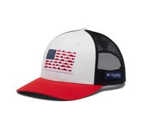 Columbia Unisex PFG Fish Flag Mesh Snap Back Low White/Collegiate Navy/Red Spark, Einheitsgr e