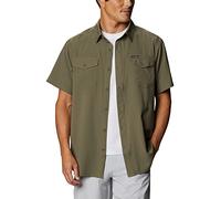 Columbia Utilizer II - Camicia a Maniche Corte da Uomo, Tinta Unita, Uomo, Utilizer II Solid - Camicia a Maniche Corte, 157776, Colore: Verde Pietra., XXL