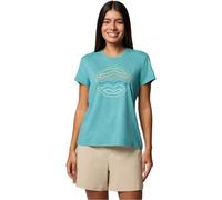 COLUMBIA W Sloan Ridge Graphic Ss Tee - Donna - Blu - Taglia XS- modello 2025