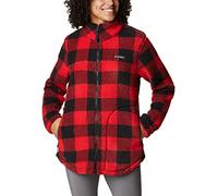 Columbia West Bend™ Full Zip, giacca Donna, Impresión a cuadros de lirio rojo,
