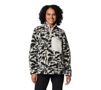 Pile Columbia West Bend Quarter Zip II bianco nero donna - S