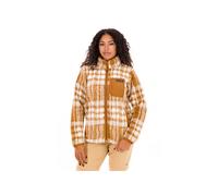GIACCA STAMPATA IN SHERPA WEST BEND DA DONNA CAMEL BROWN HARRINGPLAID