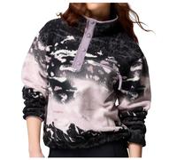 Columbia - Women's Helvetia II Printed Cropped Half Snap - Pullover in pile L nero