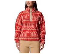 Columbia - Women's Helvetia II Printed Cropped Half Snap - Pullover in pile L rosso