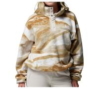 Columbia - Women's Helvetia II Printed Cropped Half Snap - Pullover in pile XS beige