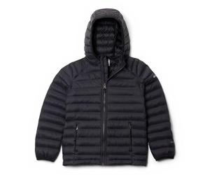 Columbia Youth Powder Pass - Piumino con cappuccio, nero, XL