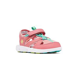 Columbia Youth Techsun Wave Sandali Da Trekking da Unisex - Bambini e ragazzi, Rosso (Wild Salmon x Voltage), 35 EU